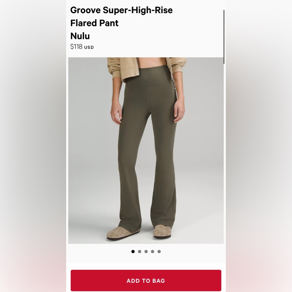 Lululemon Groove Pant SHR NWT